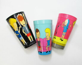 〇【 BEAVIS AND BUTT HEAD ビーバス ＆ バットヘッド 】 『 プラカップ 3種セット (ペン立て) 』MTV アニメ アメリカ雑貨 輸入雑貨 アメ雑 コップ B&B グッズ おもしろ雑貨 プラスティックカップ プラスチック コップ cup 鉛筆立て