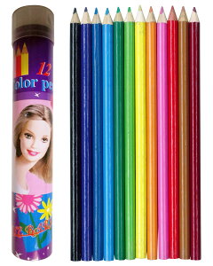 �Z�y �o�[�r�[/barbie �z�w �F���M �i12�{���Z�b�g�j���M���t�� �x�A���L���� ���[�� �F���M color pencils