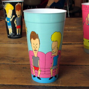 ◎【 BEAVIS AND BUTT HEAD ビーバス & バットヘッド 】 『 ソファー プラカップ (ペン立て) ブルー 』MTV アニメ アメリカ雑貨 輸入雑貨 アメ雑 コップ B&B グッズ おもしろ雑貨 プラスティックカッ