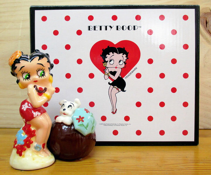 楽天市場】【Betty Boop ベティちゃん】 ソルト＆ペッパー 陶器製  