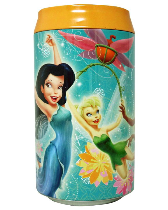 楽天市場 Disney ディズニー ティンカー ベル ブリキ缶バンク 貯金箱 オレンジ ｔｉｎカン アメリカン雑貨 アメリカ雑貨 アメ雑 ティンカーベル ピーターパン ディズニーフェアリーズ 妖精 フェアリーズ フェアリー アメリカ雑貨 マイクのおもちゃ箱