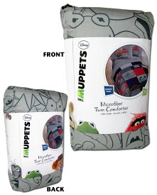 ◎【The Muppets ザ・マペッツ】TWIN COMFORTER（ツインサイズ掛け布団） マペットショー カーミット アメキャラ アメリカ雑貨 アメ雑 アメリカン雑貨