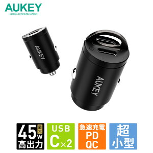 AUKEY VK[\Pbg J[`[W[ Rapide Duo 45W CC-A4S-BK USB-C 2|[g }[d USB[d ubN X}z iPhone Android RpNg y PD3.0 QC3.0 PPS 2Nۏ I[L[
