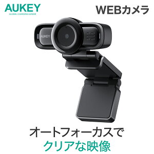 EFuJ }CN Lp AUKEY I[L[ Live Streaming Camera ubN PC-LM3 Io␳ tHD p90° mCYጸ  I[gtH[JX fA}CN webc SkypeΉ ZoomΉ 2N