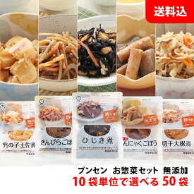 送料無料 ブンセン お惣菜セット 無添加 10袋単位で選べる50袋 (まとめ買い用)