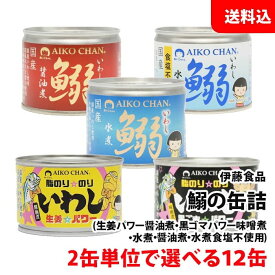 送料無料 伊藤食品 いわしの生姜パワー 黒ごまパワー(味噌煮) 鰯の缶詰 (水煮/水煮食塩不使用/醬油煮) 選べる12缶 あいこちゃん 缶詰 セット