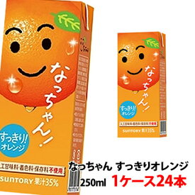 サントリー なっちゃん オレンジ250ml 1ケース(24本)〜 果汁入り清涼飲料 【3ケース単位で送料無料】