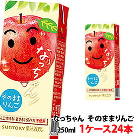 サントリー なっちゃん りんご250ml 1ケース(24本)〜 果汁入り清涼飲料 【3ケース単位で送料無料】
