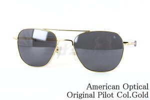 American Optical �T���O���X Original Pilot Col.GOLD �c�[�u���b�W ���^�� �A�����J���I�v�e�B�J�� �I���W�i���p�C���b�g AO ���� ���K�i