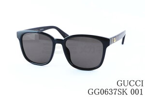 GUCCI �T���O���X GG0637SK 001 �E�F�����g�� �Z�� �O�b�` GG�A�C�R�� ITALY �C�^���A�� ���� ���K�i