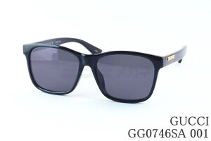 GUCCI �T���O���X GG0746SA 001 �E�F�����g�� �����Y ���f�B�[�X �A�W�A���t�B�b�g �O�b�` �e�L�X�g���S italy �C�^���A�� ���K�i