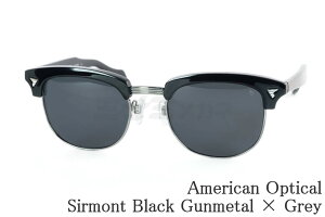 American Optical �T���O���X Sirmont Col.Black Gunmetal × Grey �T�[�����g �u���[ �A�����J���I�v�e�B�J�� AO ���K�i