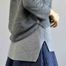 【 226-knit 】おなかをつつむ / 見せるハラマキ ウール ロングタイプ