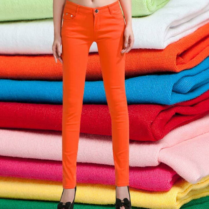 楽天市場 カラーパンツ スキニーパンツ ストレッチパンツ デニムパンツ レディース スキニー パンツ ストレッチ スキニー デニム パンツ チノパン レギパン レギンスパンツ 春夏送料無料 クレアガール