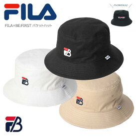 FILA フィラ BE:FIRST コラボ 着用モデル ハット バケットハット 帽子 コラボアイテム メンズ レディース ブランド おそろい ユニセックス 男女兼用 限定 ビーファースト SOTA SHUNTO MANATO RYUHEI JUNON RYOKI LEO ノベルティ ファングッズ 公式 ロゴ ボーイズグループ