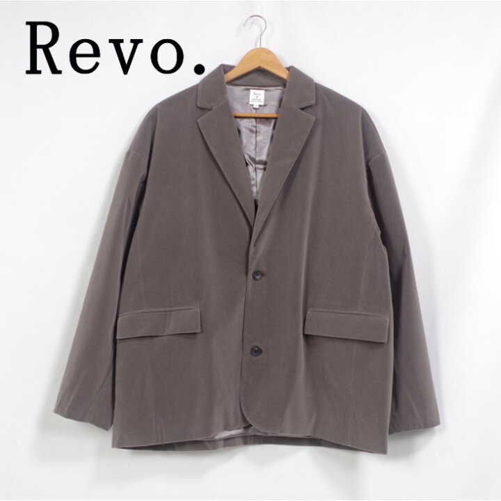 楽天市場】Revo. レヴォ ベロア テーラードジャケット 2ボタン 