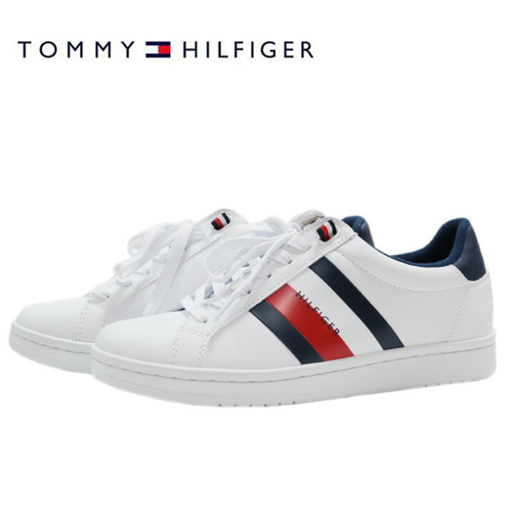 楽天市場 Tommy Hilfiger トミーヒルフィガー Lectern スニーカー 靴 ローカットシューズ ホワイト 白 トリコロールカラー 合成皮革 メンズ 男性 人気 ブランド フラッグ ロゴ おでかけ アウトドア カジュアル ミトマン楽天市場店