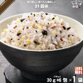 【お手軽】 二十一穀米 スティック （30g×6） 雑穀 雑穀米 21穀米 21こくまい 美味しい ポイント消化 送料込 【送料無料】【ポスカ】