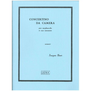 【サックス楽譜】コンチェルティーノ・ダ・カメラ(室内小協奏曲)/Concertino da camera pour saxophone alto et 11 Instruments