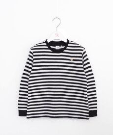 【公式】セール 30%OFF アーノルドパーマー ワッフルボーダー ロングスリーブ Tシャツ キッズ ブラック グレー シンプル カジュアル 春 夏 子供 通園 通学 幼稚園 小学生 公園 女の子 男の子 ワッフル生地 伸縮 ボーダー 長袖 24ss