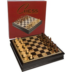 チェスセット Adrienne Chess Inlaid Burl Wood Board Game with Weighted Wooden Pieces, Extra Large 19 x 19 Inch Set 【並行輸入品】