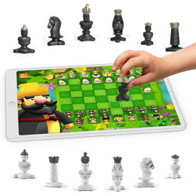 チェスセット PlayShifu Interactive Chess Board Game - Tacto Chess (Kit + App with 4 Modes) Fun Chess Set for Kids, Beginners, for Kids, Age 6 & Up | Chess Learning Games (Tablet Not Included) 【並行輸入品】