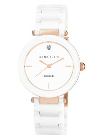 アンクライン Anne Klein 女性用 腕時計 レディース ウォッチ ホワイト AK/1018RGWT 女性らしいデザイン かわいい 【並行輸入品】