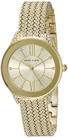 アンクライン Anne Klein 女性用 腕時計 レディース ウォッチ シャンパン AK/2208CHGB 女性らしいデザイン かわいい 【並行輸入品】