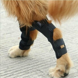 超軽量 犬足プロテクター 傷口保護 二枚入り 超軽量 手術固定 足の保護 ケア用品 舐め防止 猫 介護 関節保護 ペット用サポーター 弾力