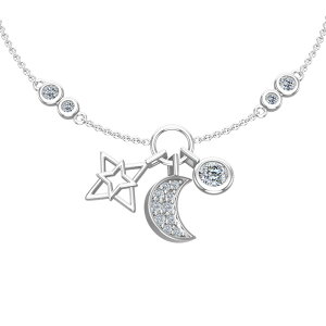 �yPASITHEA Star & Moon �u���X���b�g�z���f�B�[�X �u���X���b�g �V���o�[925 �u�����h ���f�C�[�X�W���G�� �A�N�Z�T���[ �A���N���b�g �W���G���[ �o�[�X�f�[ �a���� �L�O ���b�s���O