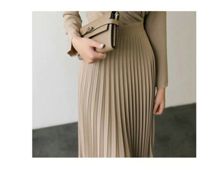 楽天市場 シャツワンピース レディース 40代 ワンピース 秋冬 きれいめ マキシワンピース 長袖 プリーツスカート ロング丈 Vネック Aライン 着痩せ 通勤 結婚式 お出かけ 大人 30代 50代 Ms Momo 楽天市場店