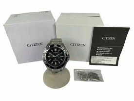 CITIZEN / シチズン クォーツ メタルベルト ソーラー電波 E168-S111501 メンズ 文字盤ブラック【中古】