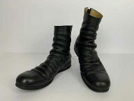 The Viridi-anne / ザ・ヴィリジアン バックジップドレープブーツ 本革 インヒール Vibramソール 約26~26…