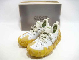 Crocs Salehebembury×Juniper/クロックス サラヘベンバリー×ジュニパー Tahini タヒニ モールドデザイン メンズ スニーカー 白【中古】