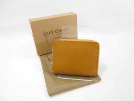 CLEDRAN / クレドラン 2つ折り財布 ラウンドファスナー レザー CR-CL3552 ユニセックス キャメル【中古】