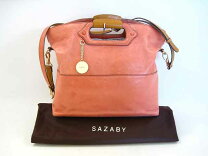 SAZABY サザビー ハンド ショルダーバッグ 2way レザー ブラウン 楽天 
