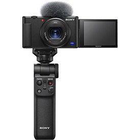 ソニー / Vlog用カメラ / VLOGCAM / デジタルカメラ / ZV-1 / シューティンググリップキット 同梱グリップ:GP-VPT2BTブラック、バッテリーパック+1個 / ウィンドスクリーン付属 / 24-70mm F1.8-2.8