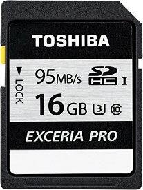 TOSHIBA SDHCカード 16GB Class10 UHS-I U3対応 (最大読出速度95MB/s 最大書込速度75MB/s) 5年保証 日本製 (国内正規品) SD-KU016G