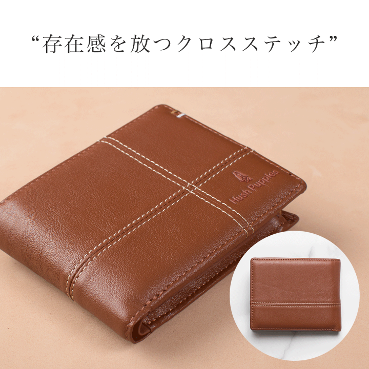 超安い 楽天市場】Hush Puppies 折り財布 ファスナー 二つ折り メンズ 小物