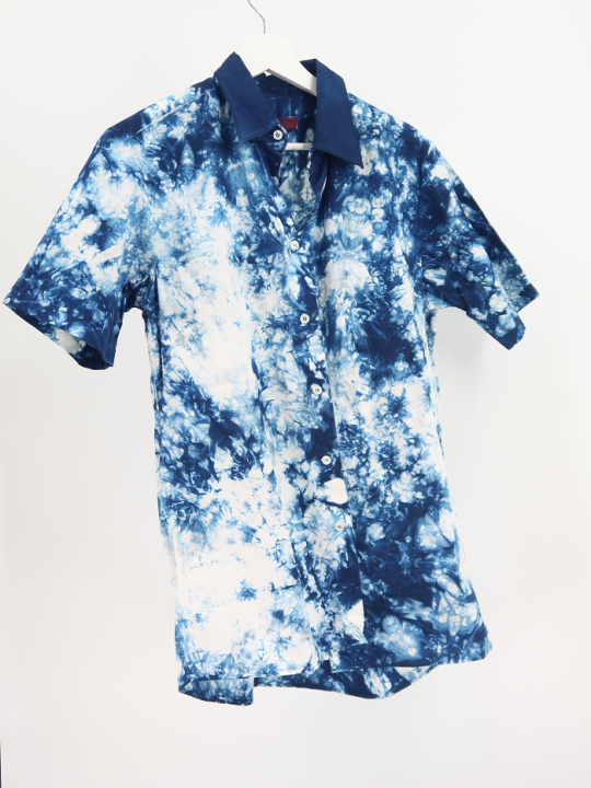 楽天市場】藍染 半袖シャツ メンズ 半袖 むらくも染め むらくも M・L