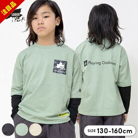 【売尽/17日迄】ロゴス LOGOS ミニ裏毛 クルートレーナー 服 トレーナー 裏毛 キッズ ジュニア 男の子 130cm 140cm 150cm 160cm 子供服 トップス 長袖 春秋冬 スウェット グレー グリーン ベージュ