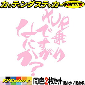 バイク ステッカー XJR 乗りですがなにか？ (2枚1セット) カッティングステッカー 全12色(120mmX95mm) XJR400 XJR1300 スクリーン ツール ボックス ケース おしゃれ おもしろ ギャグ デカール 転写 防水 耐水 ユニーク アウトドア