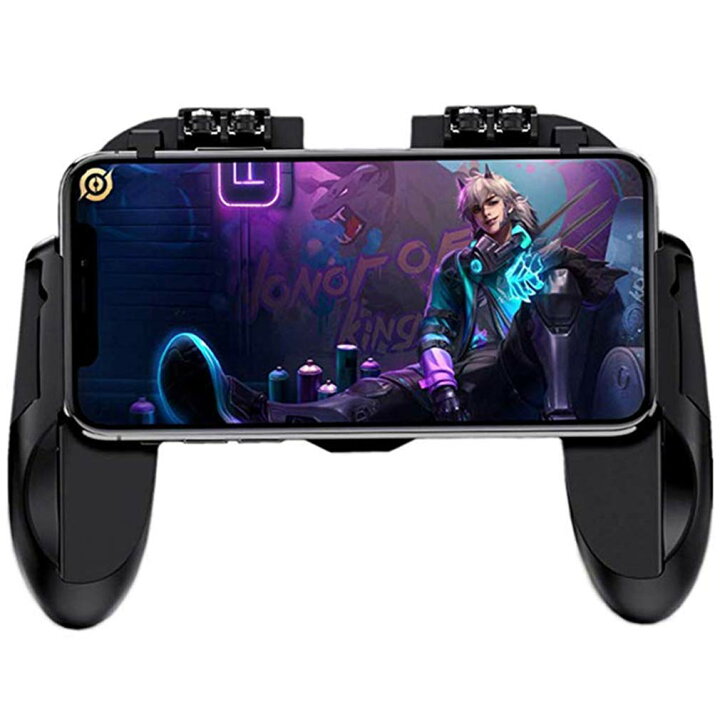 楽天市場 荒野行動 Pubg Cod Fps Tps コントローラー 冷却ファン付き ゲームパット スマホゲームハンドル バッテリー内蔵 サイズ調節可能 連続射撃 Iphone Android対応 スマートフォン スマホコントローラー スマホ用ゲームコントローラー スマホ用ゲームパッド サイバー