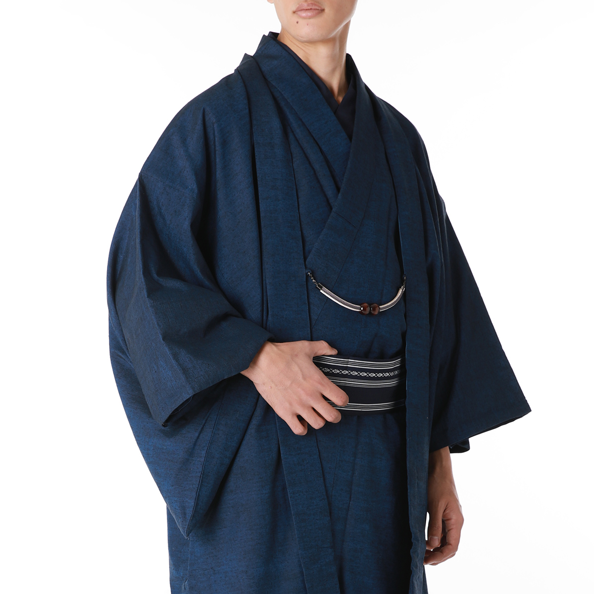 正絹着物 西陣織物 アンサンブル 男性着物と羽織の2点セット 紬 袷 | 男着物の加藤商店