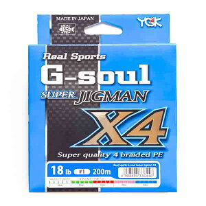 YGK  G-SOUL X[p[JIGMAN X4 200M 1.0(18LB)