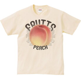 桃（モモ）果物シリーズ／半袖Tシャツ