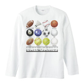 球技のボール（＆シャトルコック）／長袖Tシャツ
