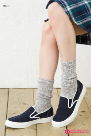 HOME やわらかコットン つぶつぶ太リブソックス (綿60%・日本製) 綿 ナチュラル リブソックス レディース cotton socks natural ladies