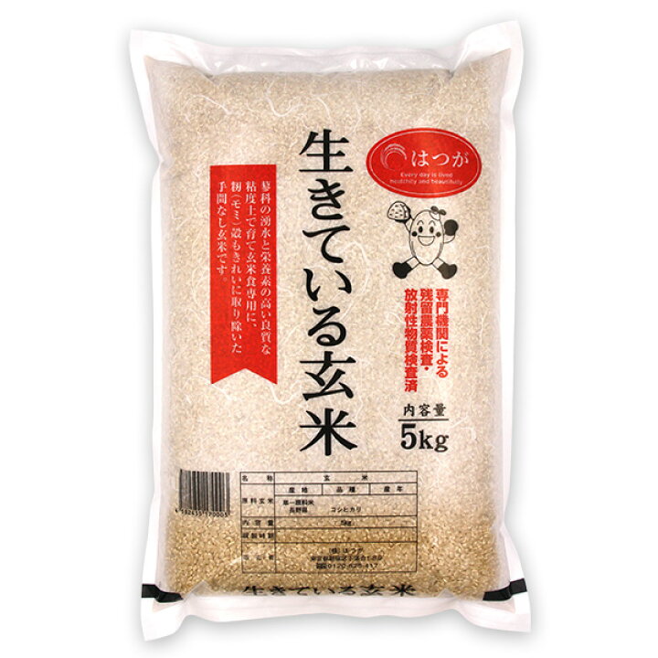 楽天市場】【 生きている玄米 5kg 】 令和7年産 玄米 コシヒカリ 厳選 
