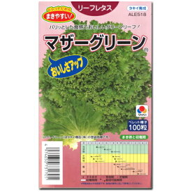 リーフレタス 種子 マザーグリーン 100粒 レタス